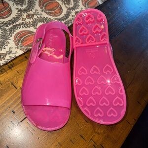 New! Old navy bright pink jelly shoes!